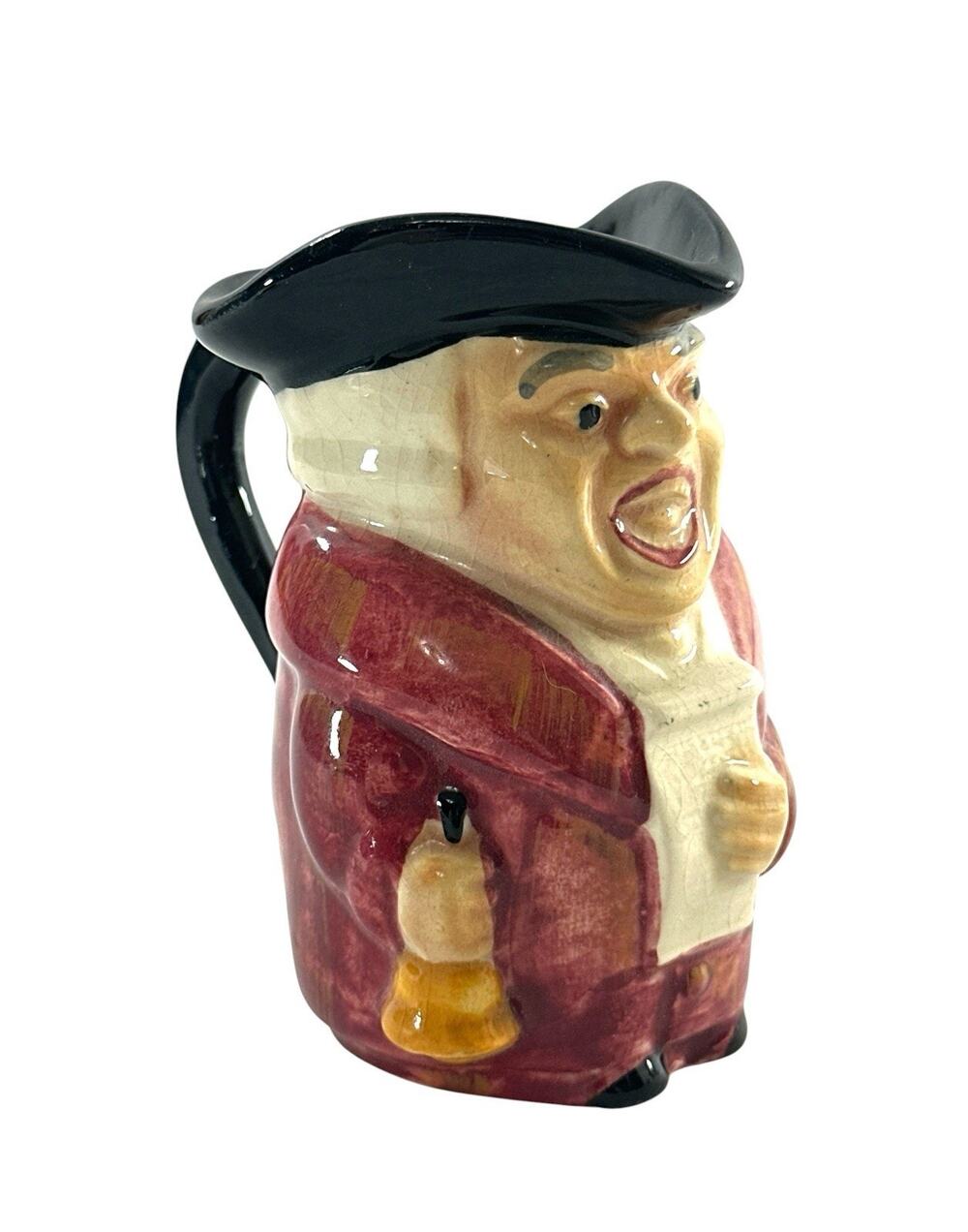 Shorter & Son Staffordshire Town Crier Character Jug Hand Painted England